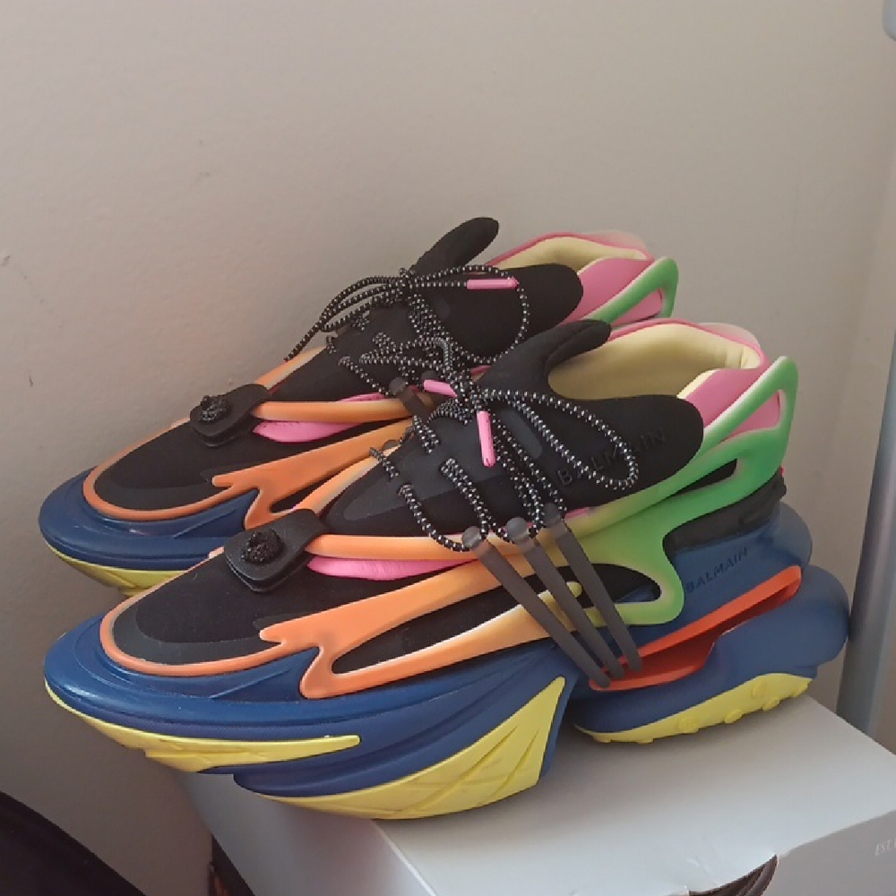 Balmain Vibrant Multicolor Sneakers